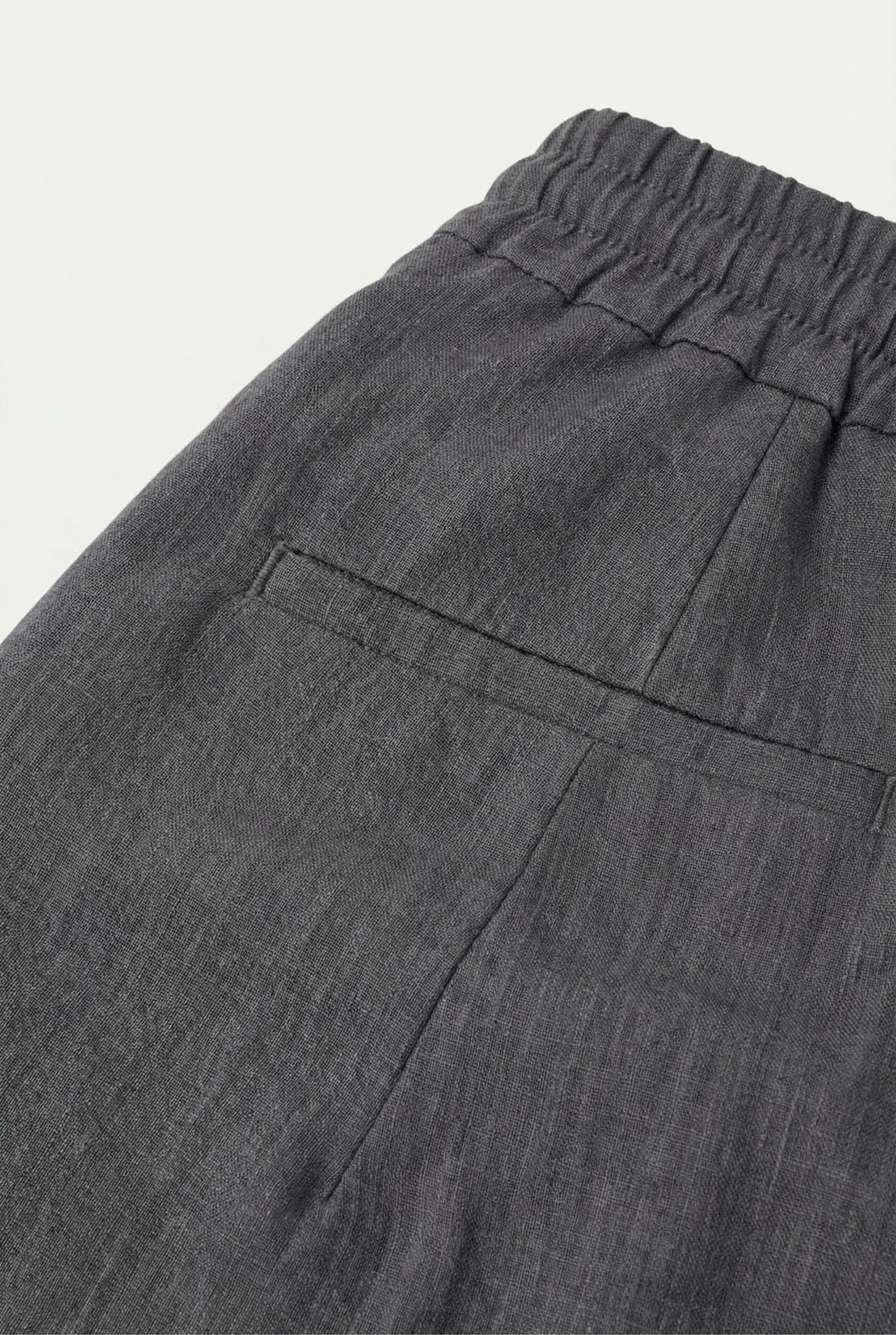 Graue Leinen-Bermudas "Bayside"