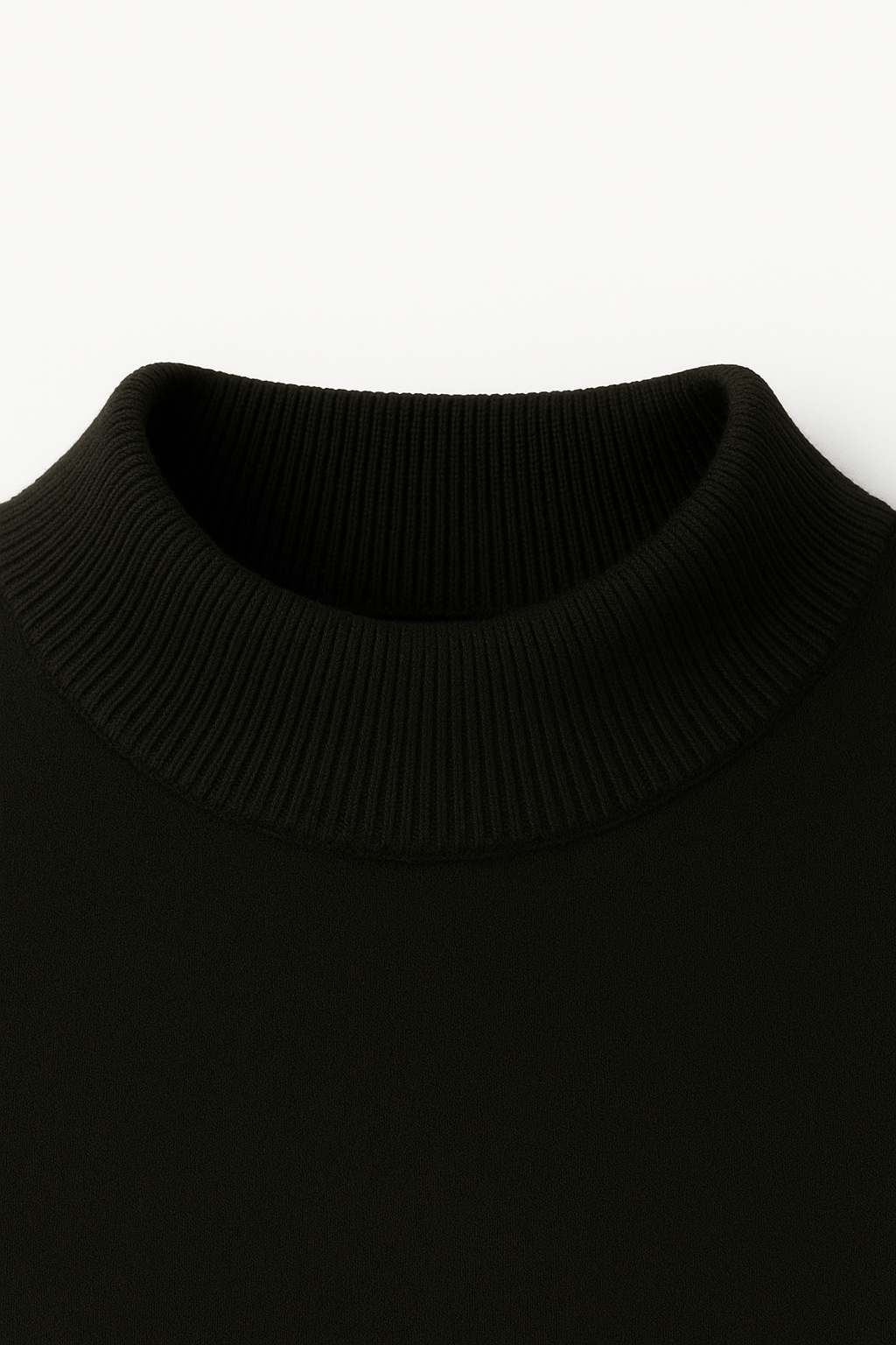 Azure Strick-T-Shirt Schwarz