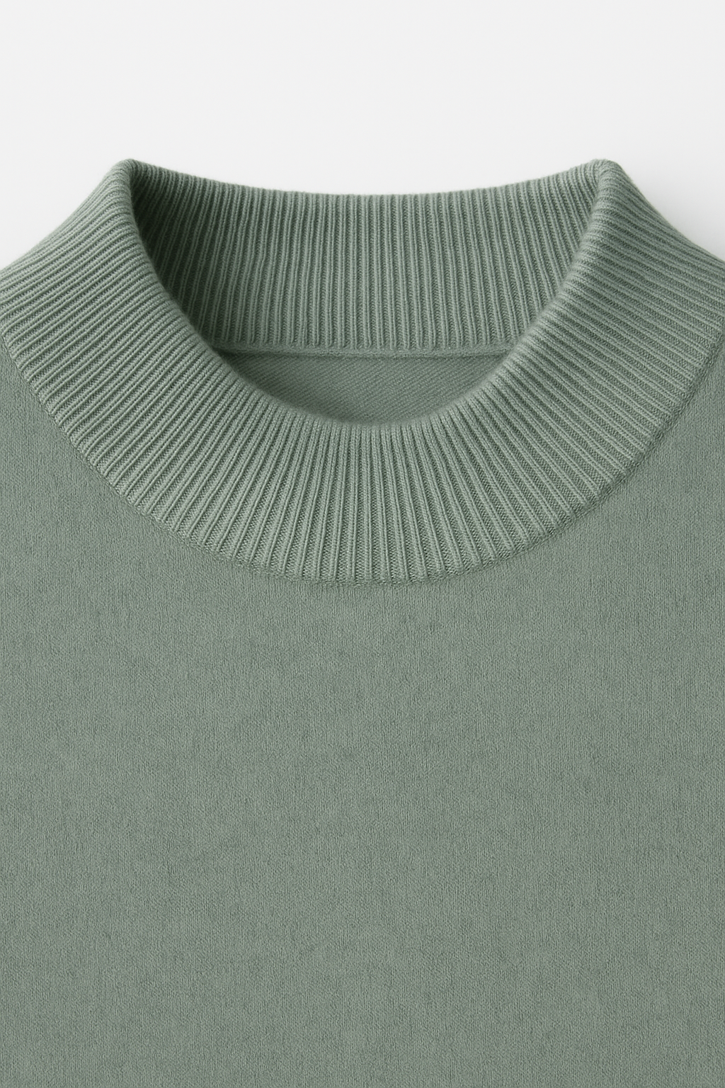 Azure Strick-T-Shirt Salbeigrün