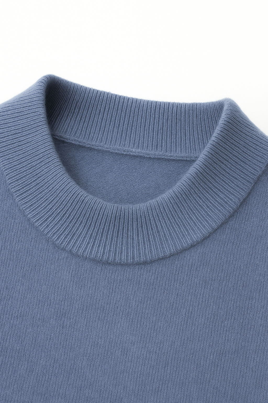 Azure Strick-T-Shirt Blau