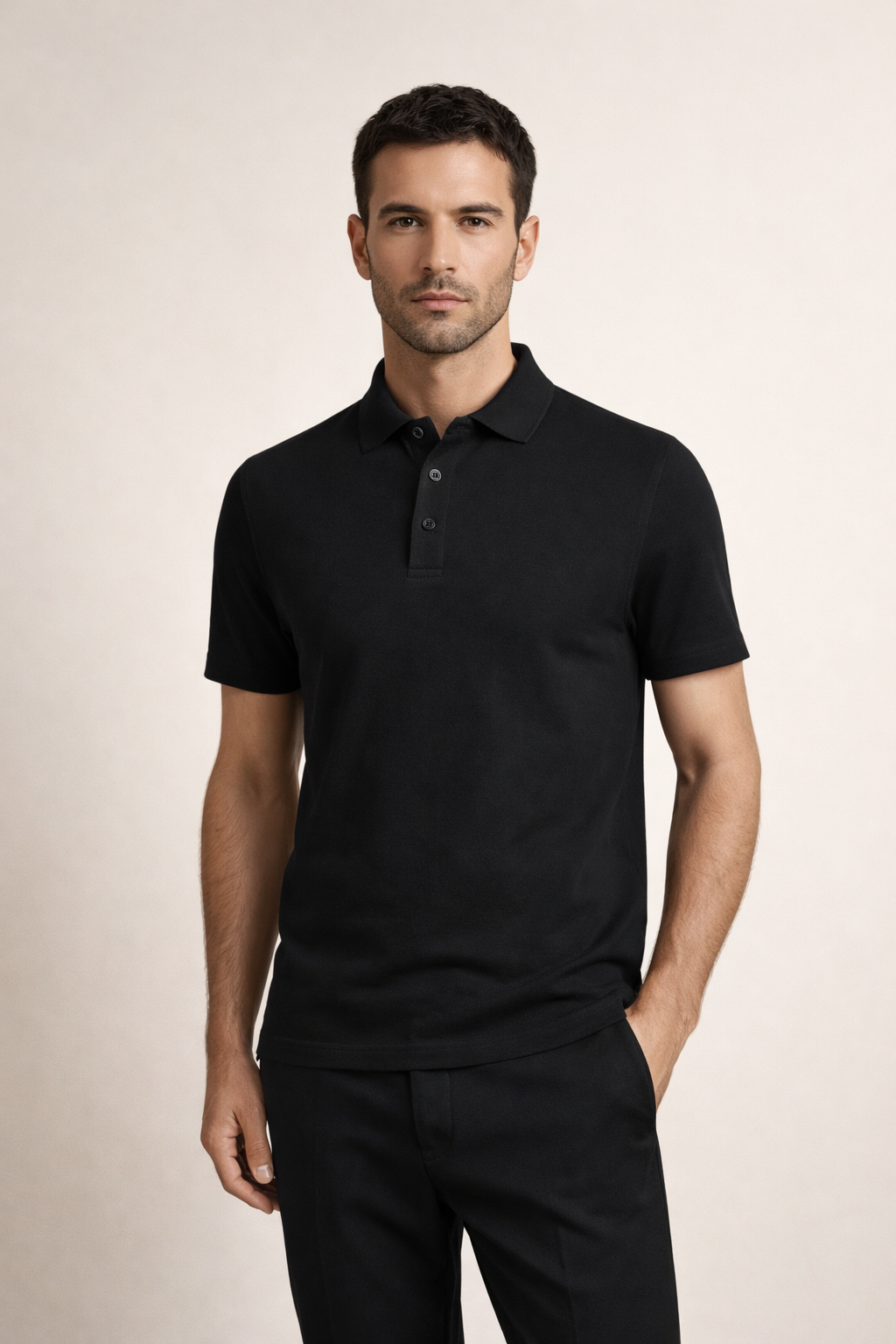 Edles Polo Schwarz