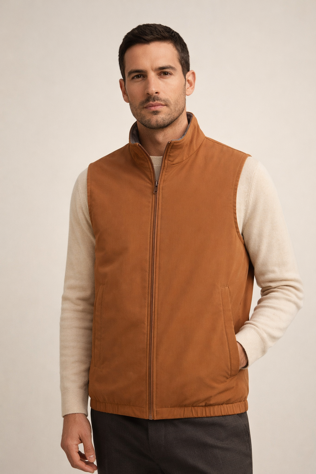 Reverso Bodywarmer Brown