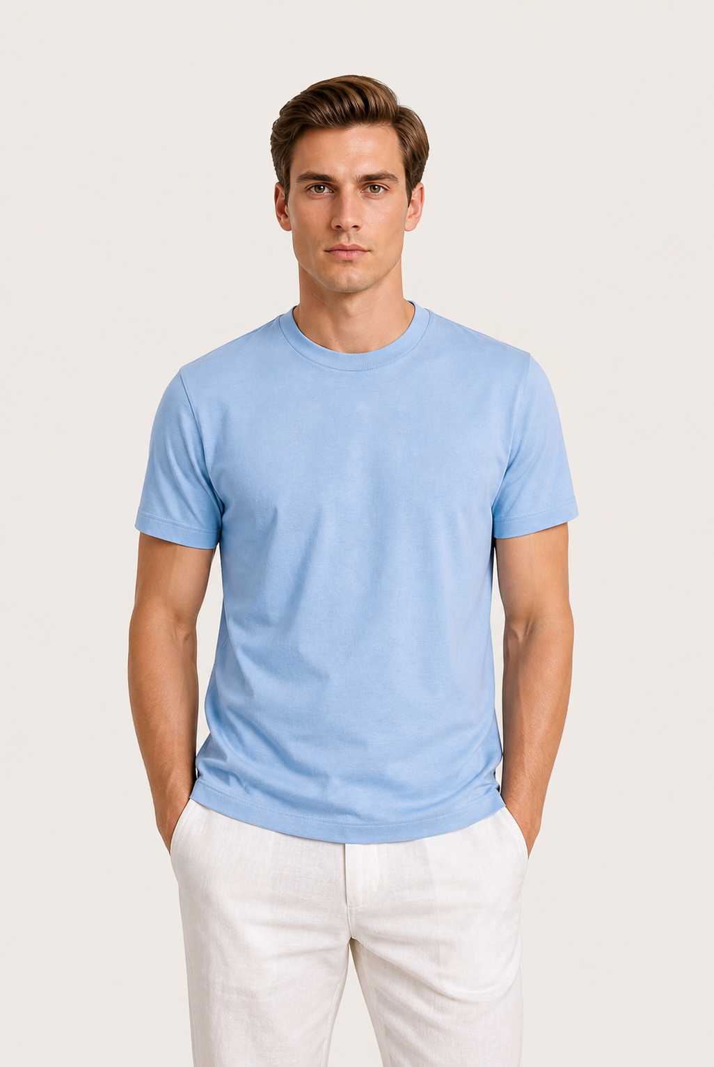 Azuro-T-Shirt Hellblau