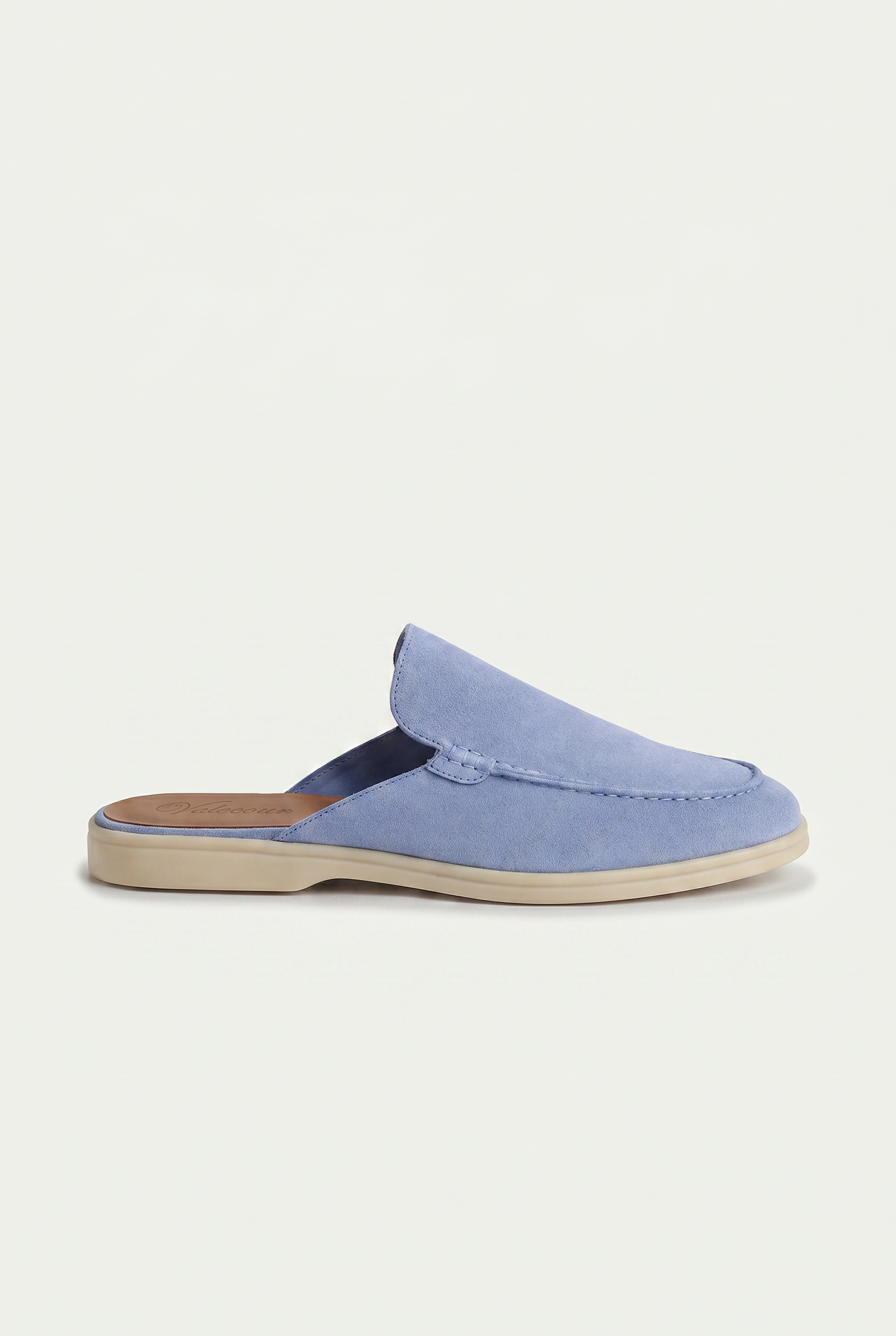 Slipper aus Wildleder „Ancestral“ Babyblau
