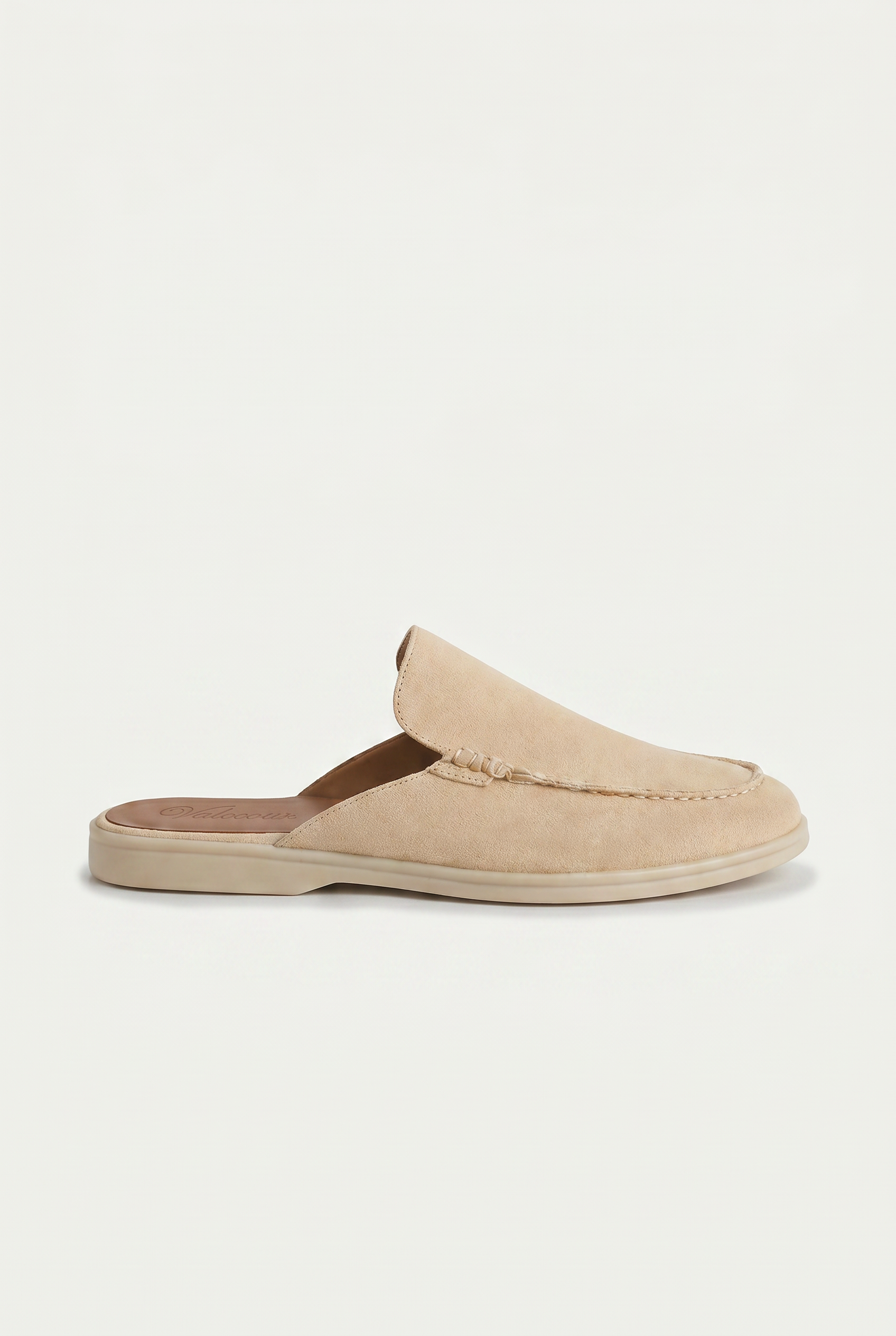 Ancestral Suede Pantolette Beige