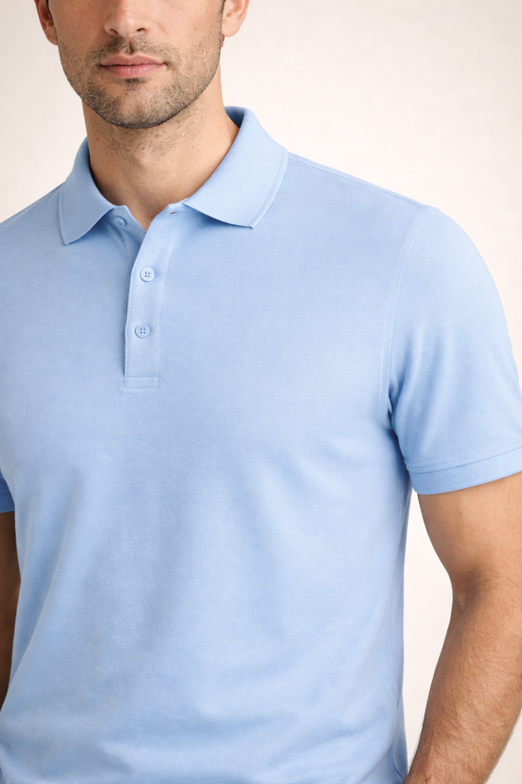 Raffiniertes Polo Hellblau