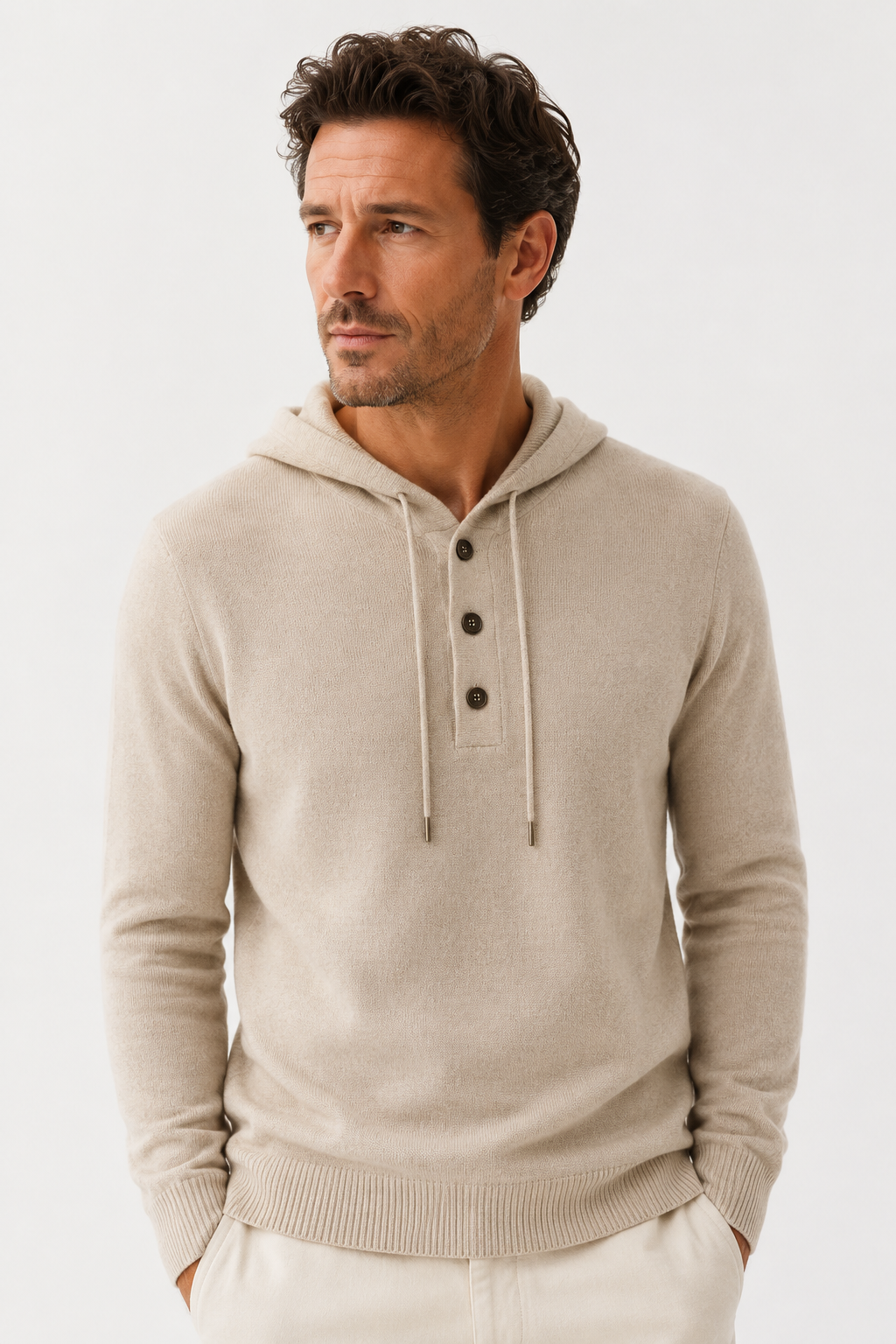 Levano Hooded knit Beige