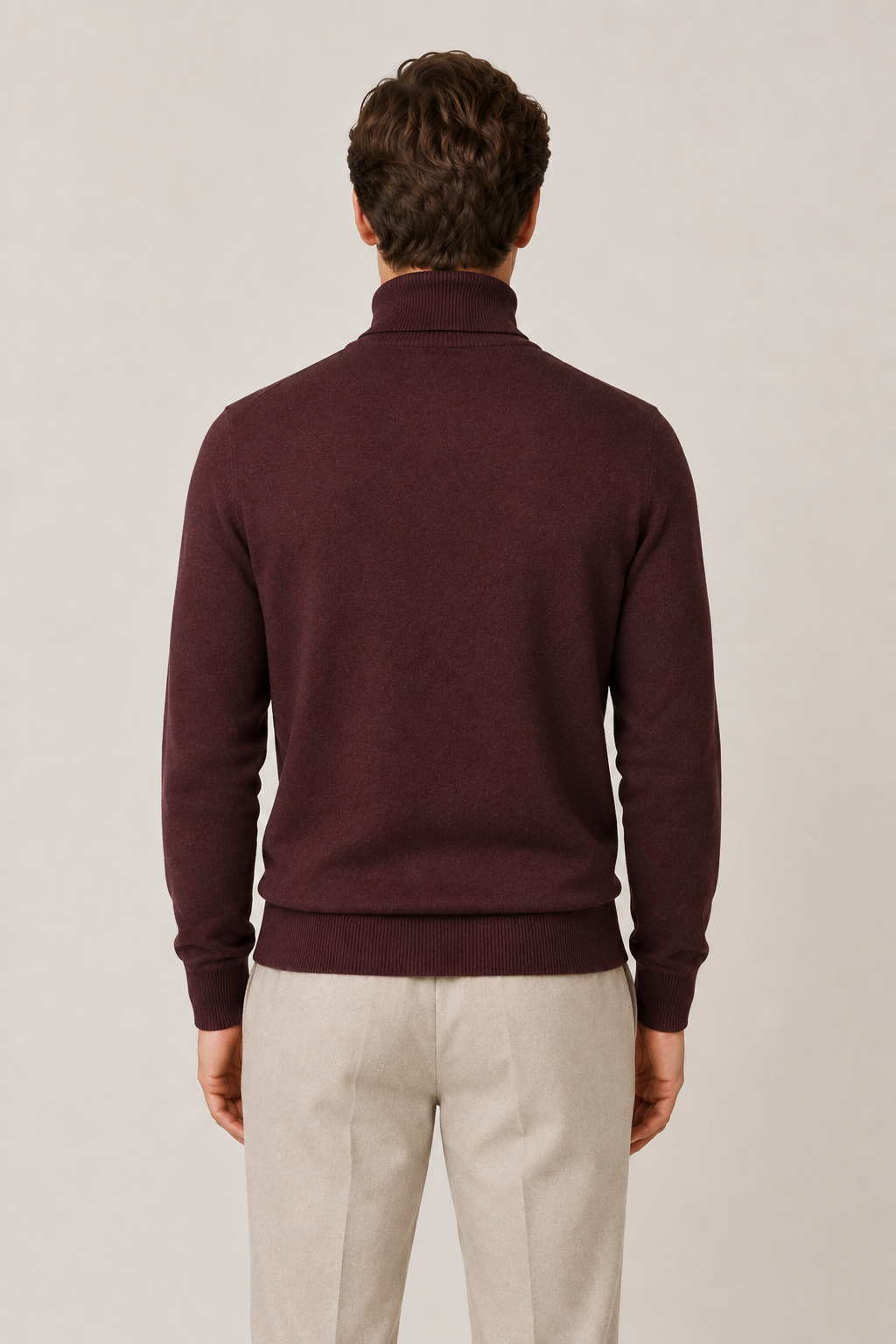 Intemporel Rollkragenpullover Jeansblau
