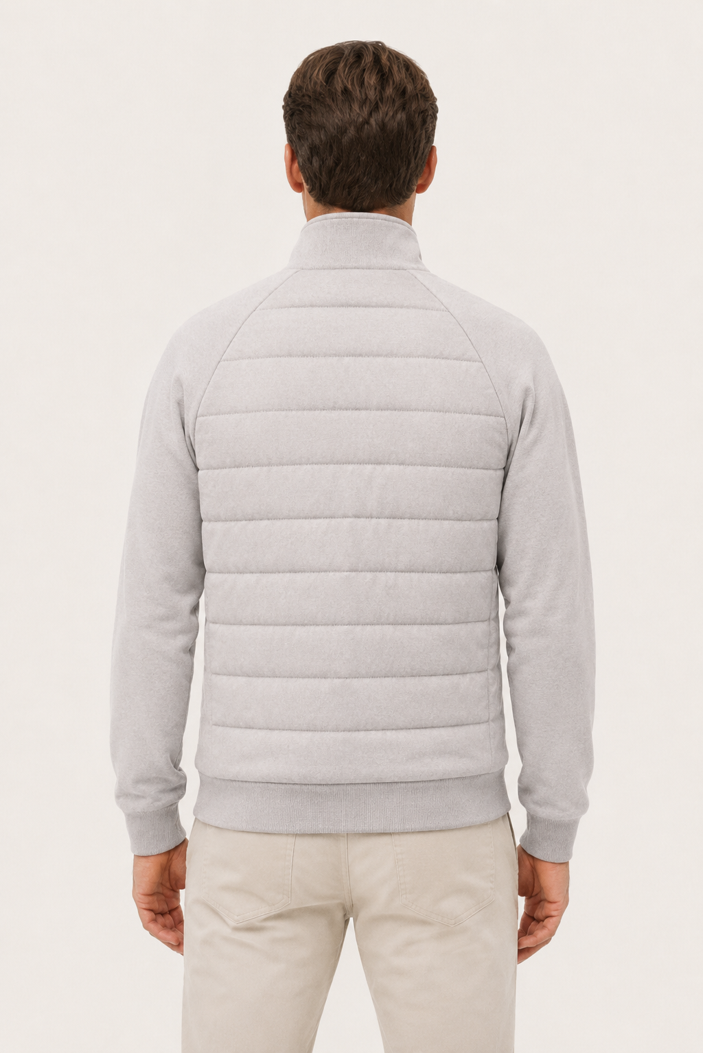 Essential Hybrid Jacke Grau
