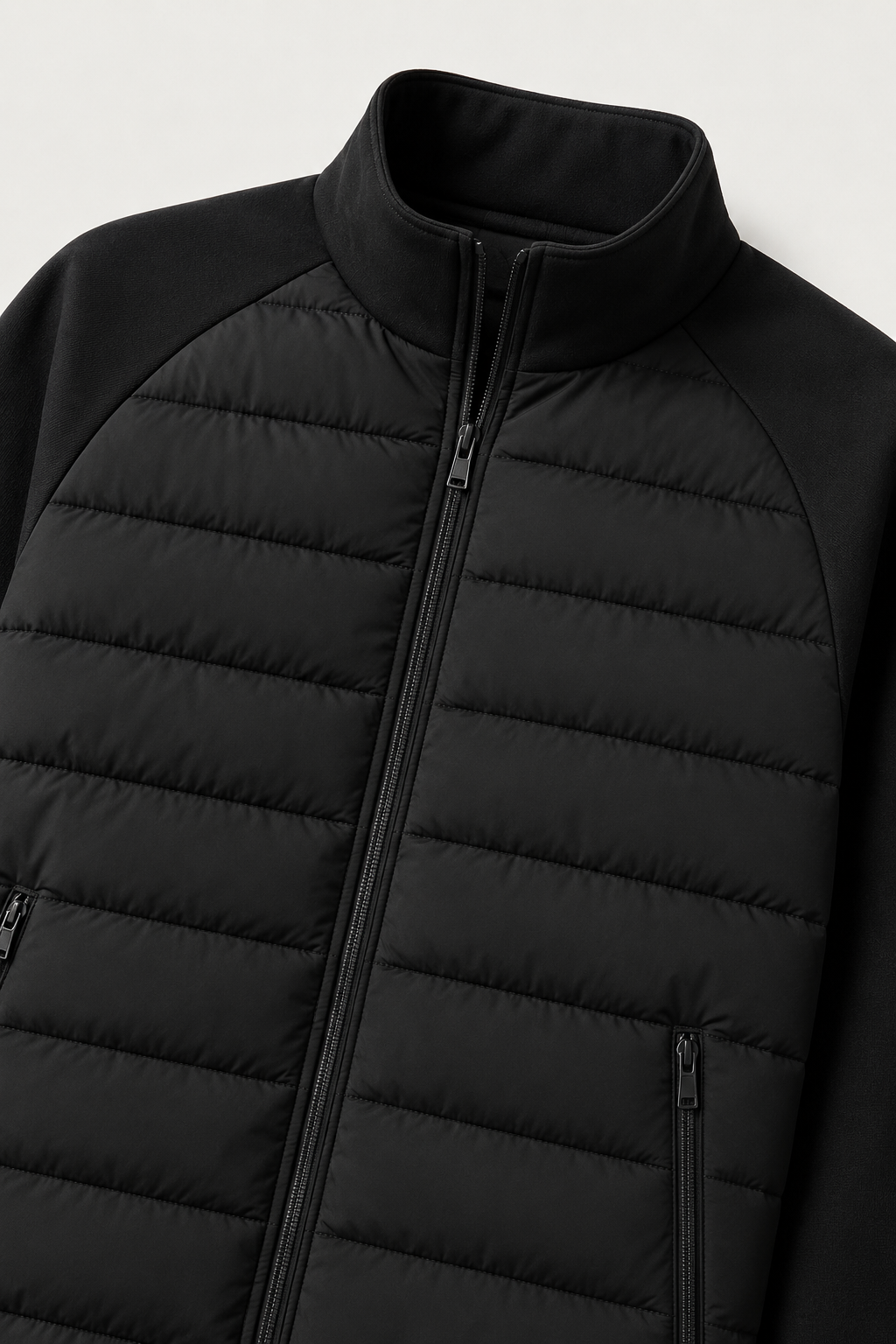 Essenzielle Hybridjacke Schwarz