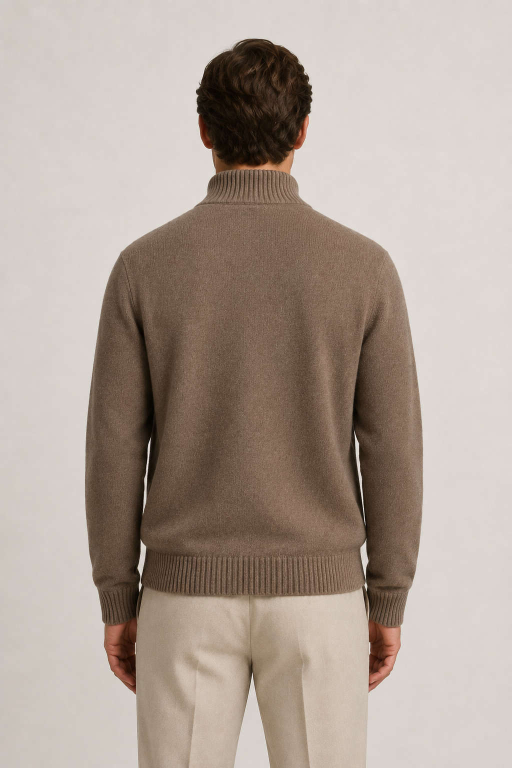Strickjacke mit Knöpfen Mokka