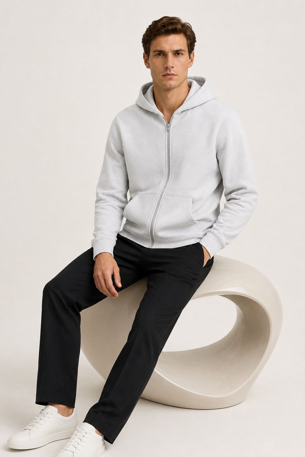 Évoque Cardigan Hellgrau