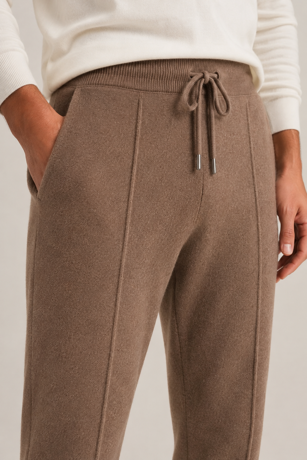 Klassische Freizeithose Braun