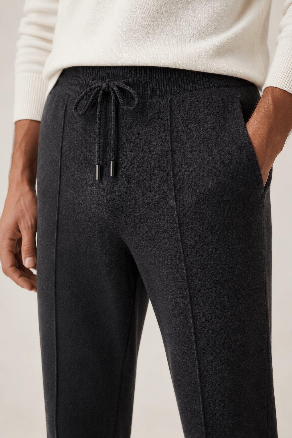 Klassische Freizeithose Schwarz