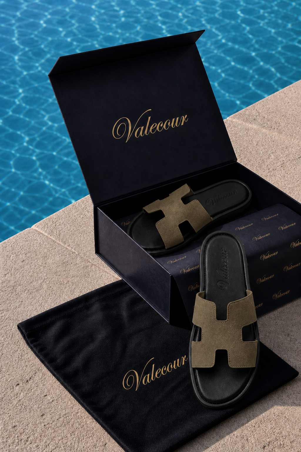 Valero Wildleder-Sandale Olive
