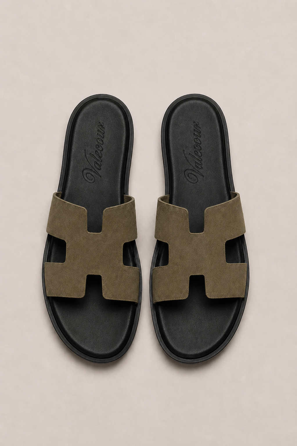 Valero Wildleder-Sandale Olive