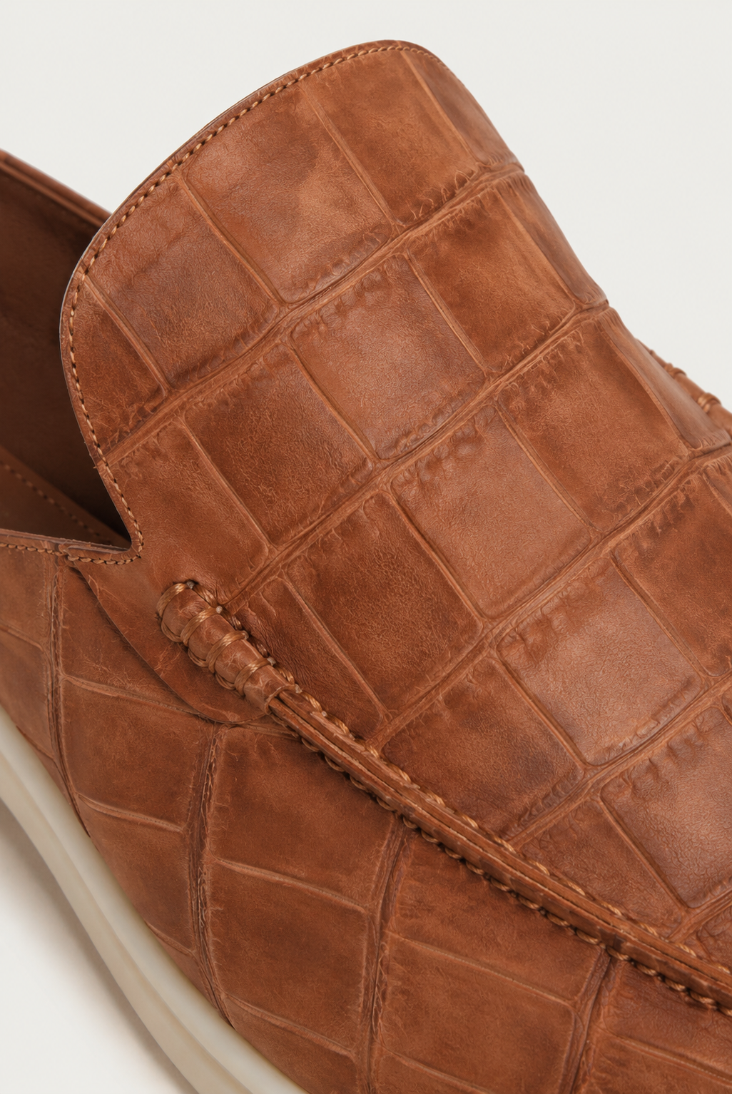 Croco Mule Glanzschwarz