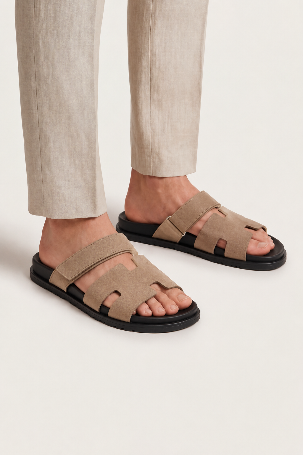 Virello Sandale Schwarz/Beige