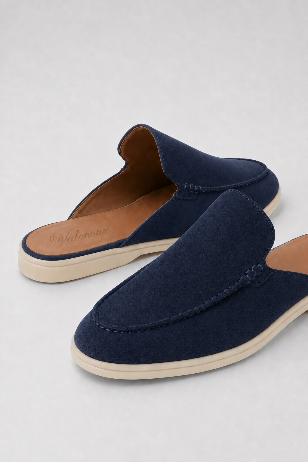 Ancestral Suede Mule Marineblau
