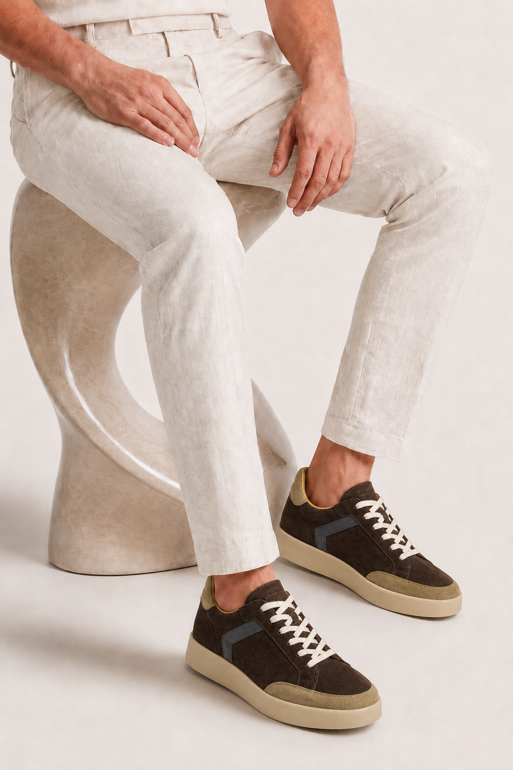 Verona Wildleder-Sneaker Dunkelbraun