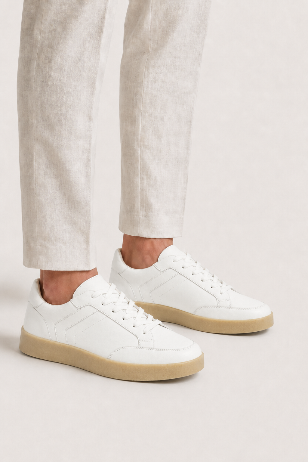 Verona Leder-Sneaker Weiß