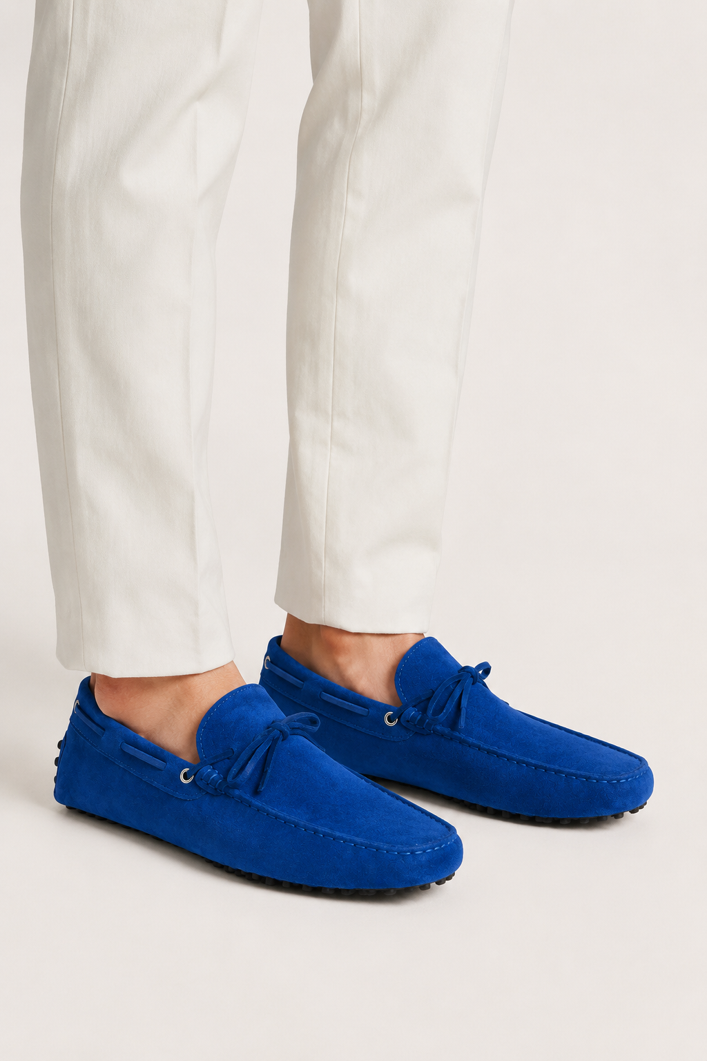 Capri Wildleder Mokassin Meeresblau