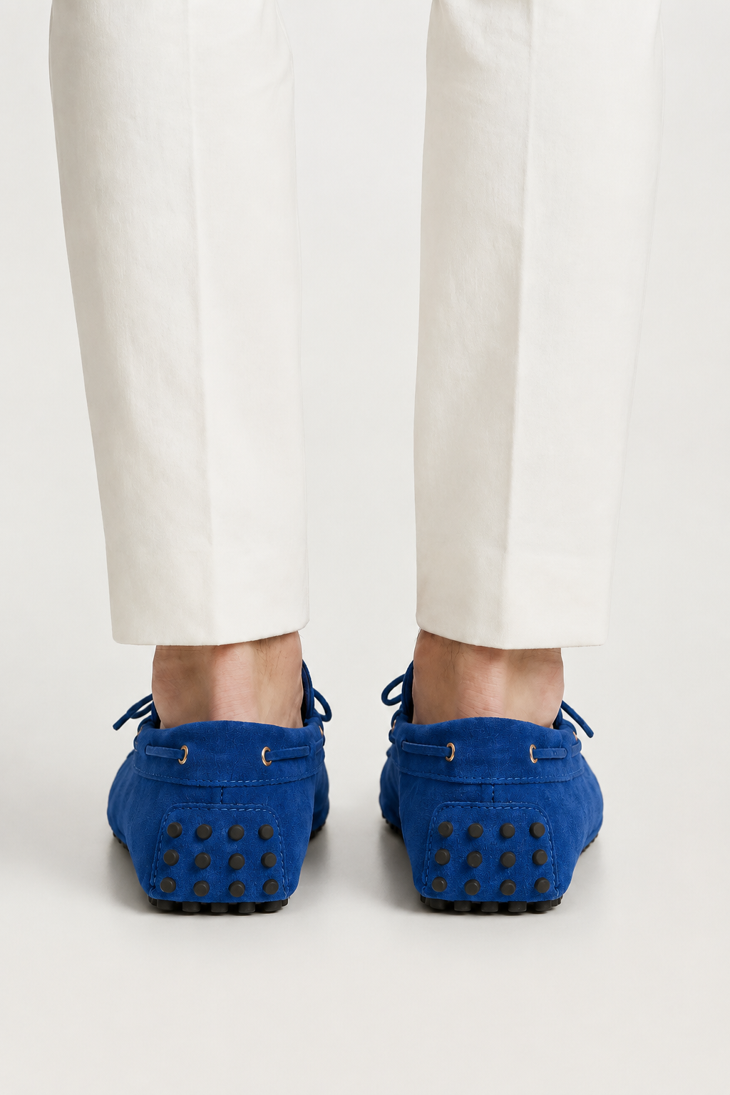 Capri Wildleder Mokassin Meeresblau