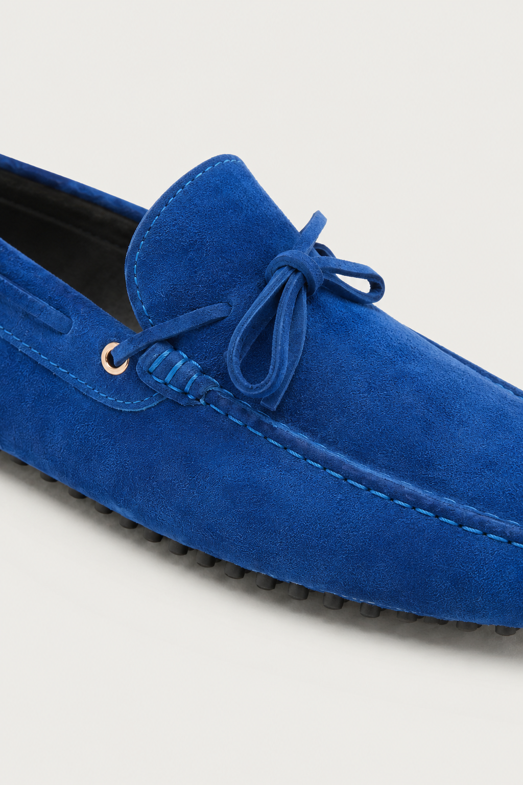 Capri Wildleder Mokassin Meeresblau