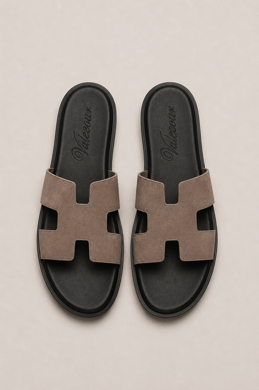 Valero Wildleder Sandale Taupe