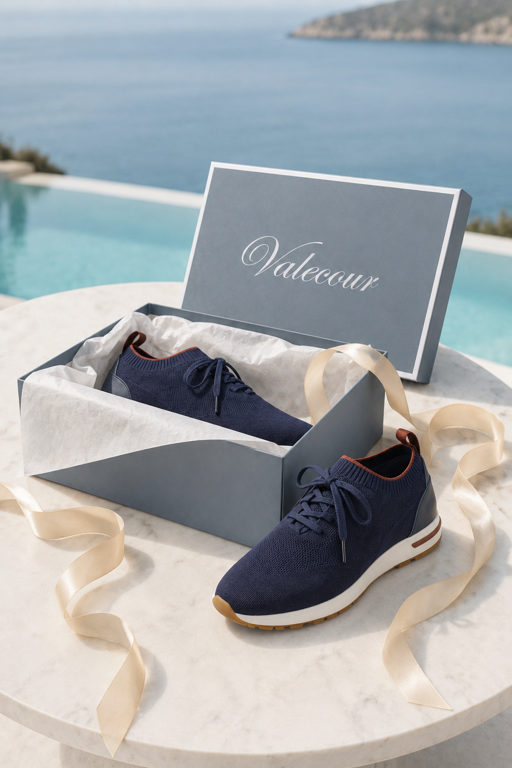 Selano Mesh-Slipper Hellblau