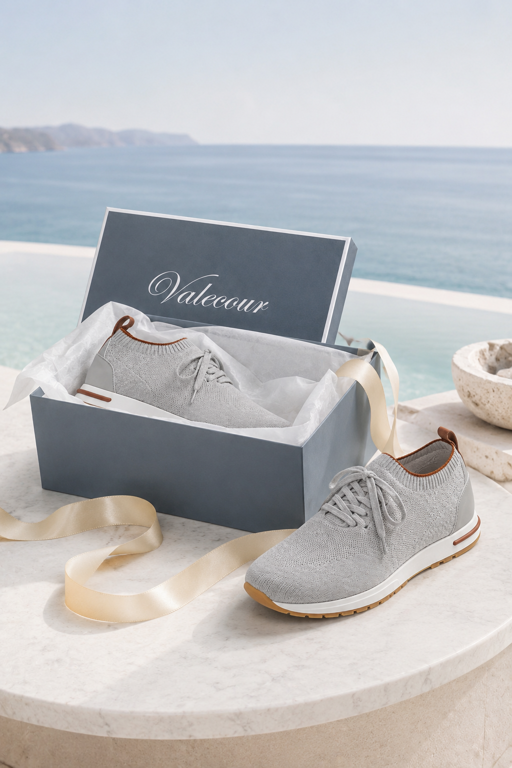 Selano Mesh Slip-On Hellgrau