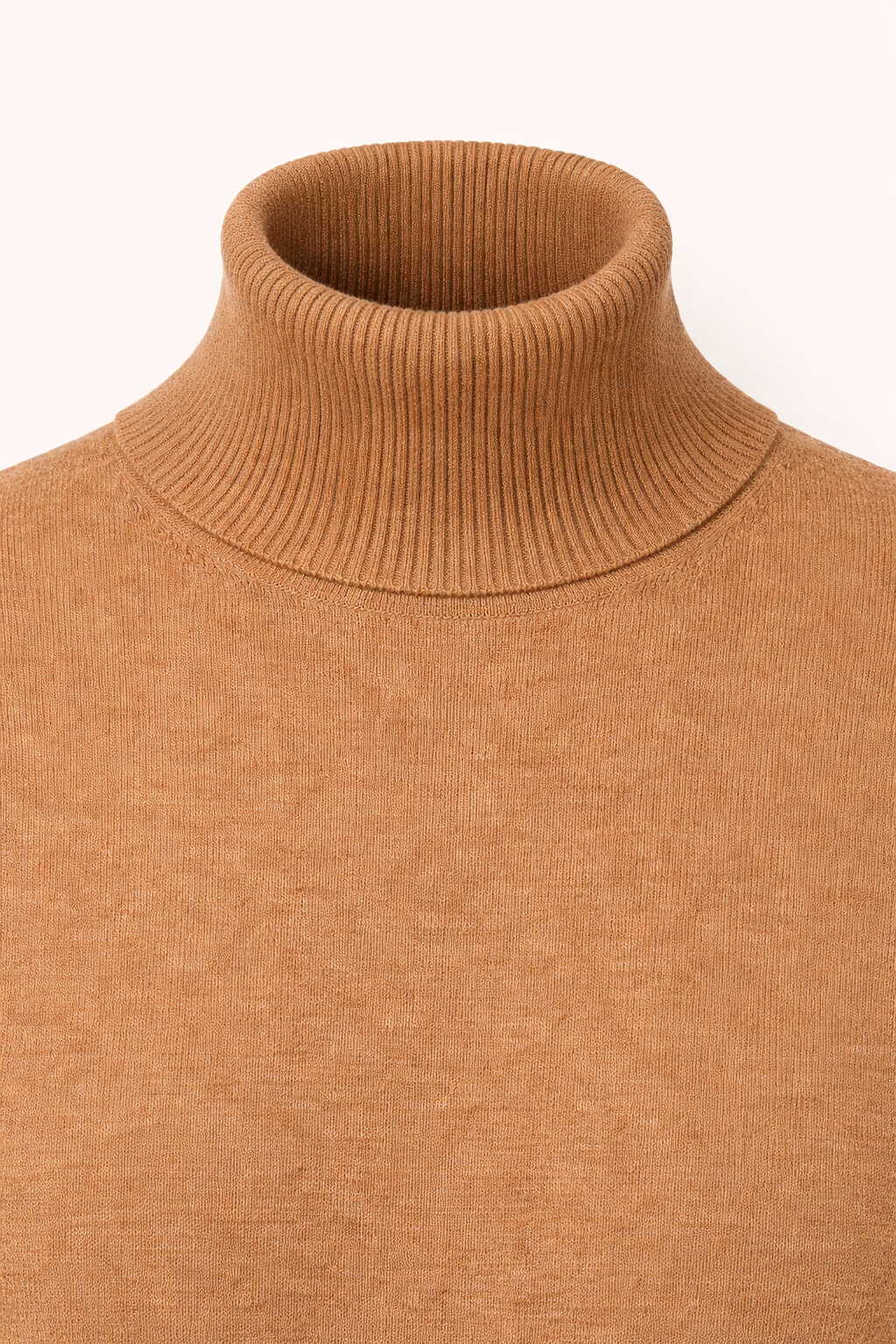 Zeitloser Rollkragenpullover Kamel
