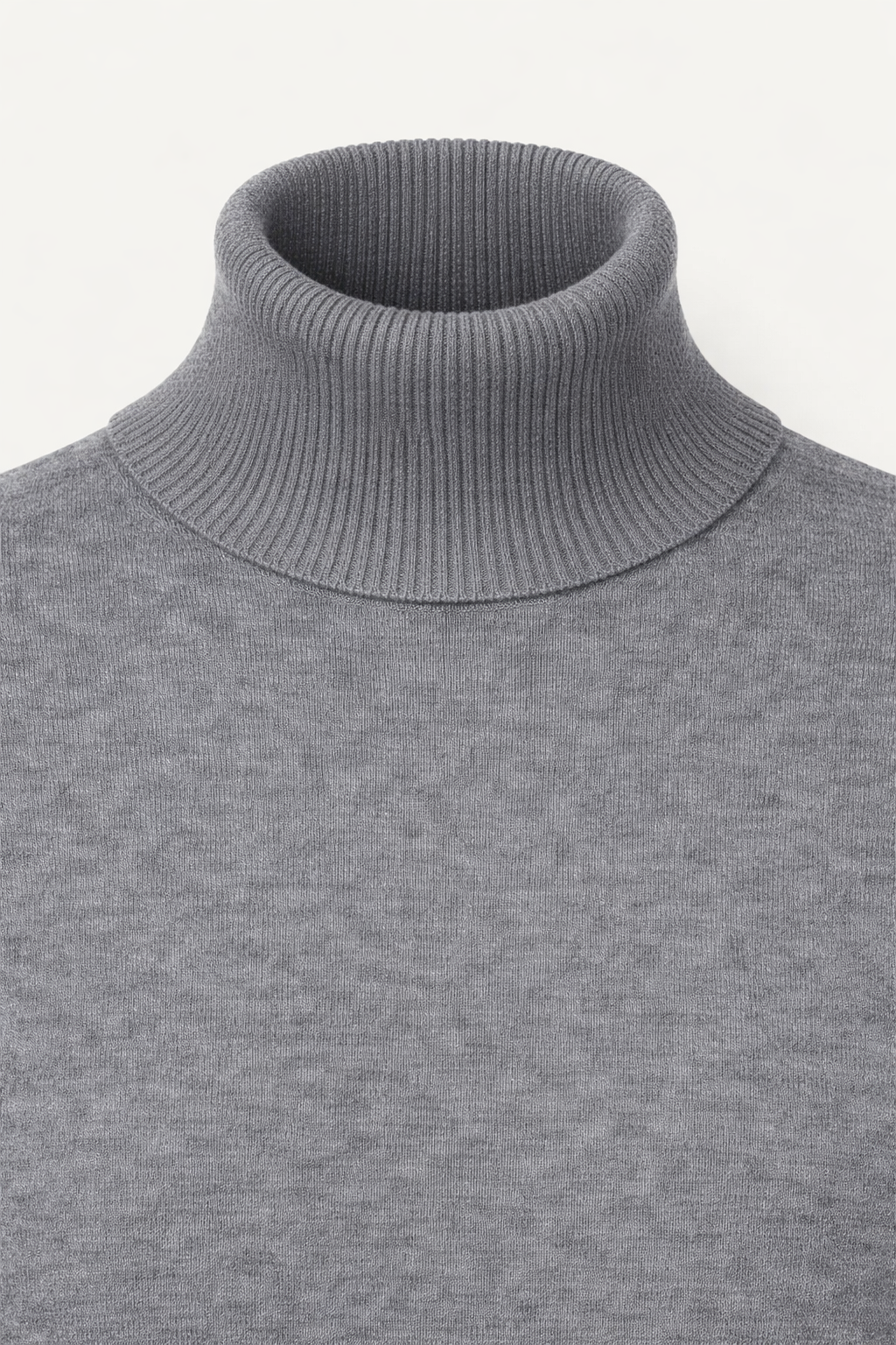 Zeitloser Rollkragenpullover Grau