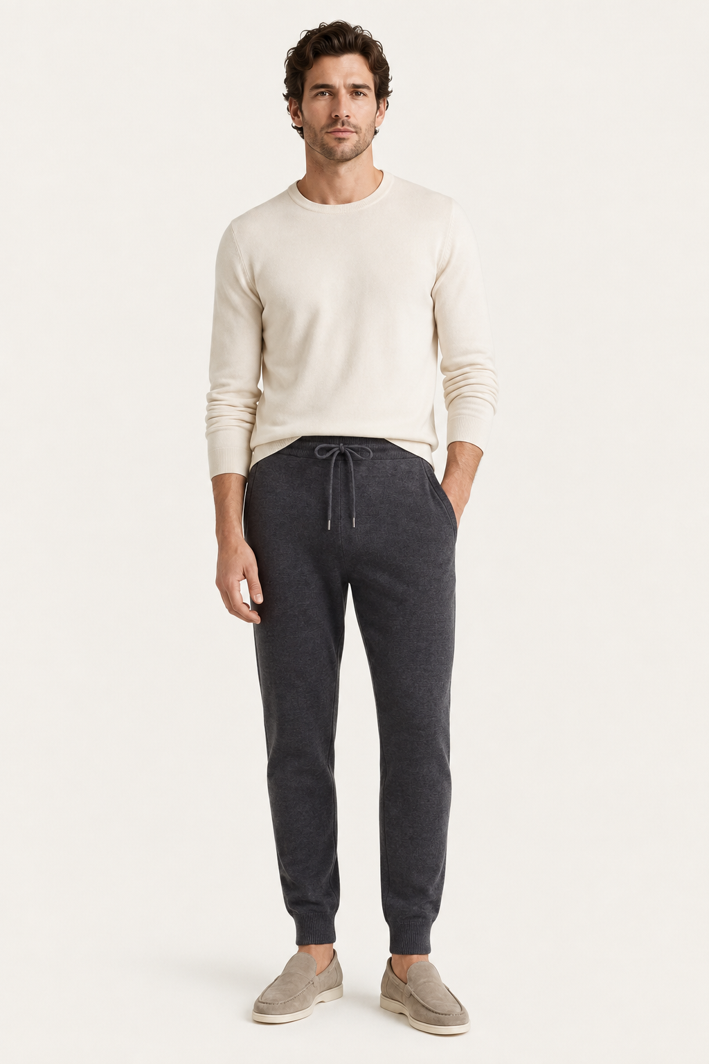 Salvatore Lounge Trousers Dark Grey
