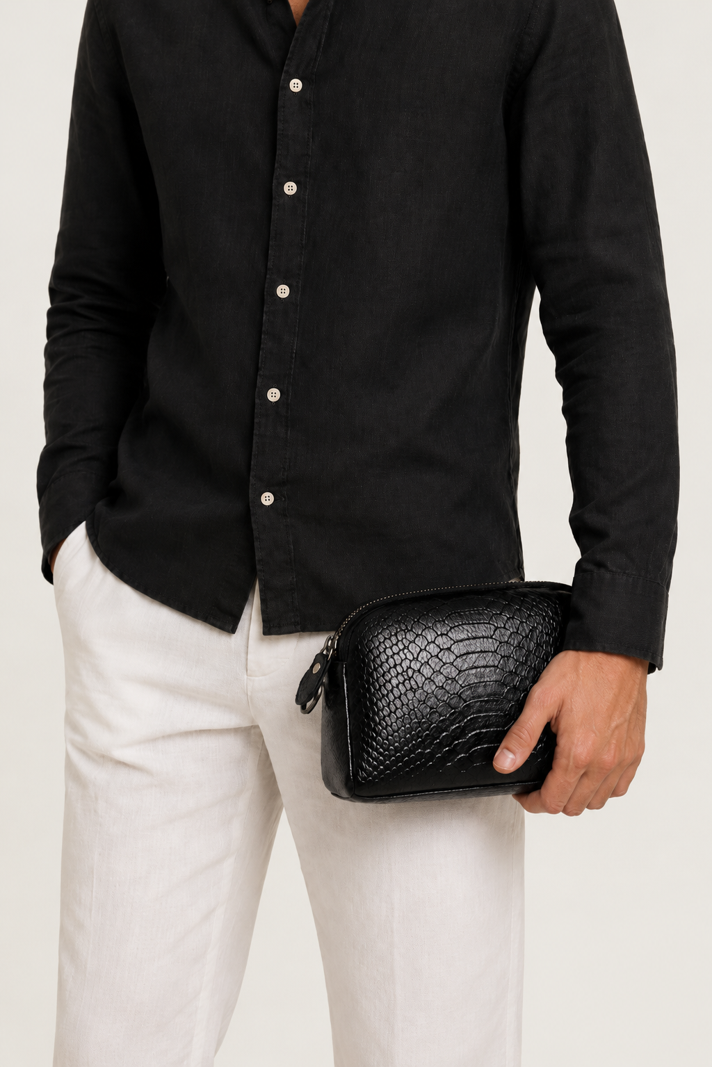 Croco Shoulder Bag