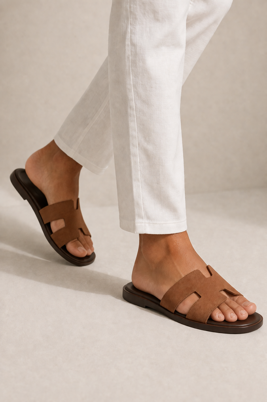 Valero Wildledersandalen Braun