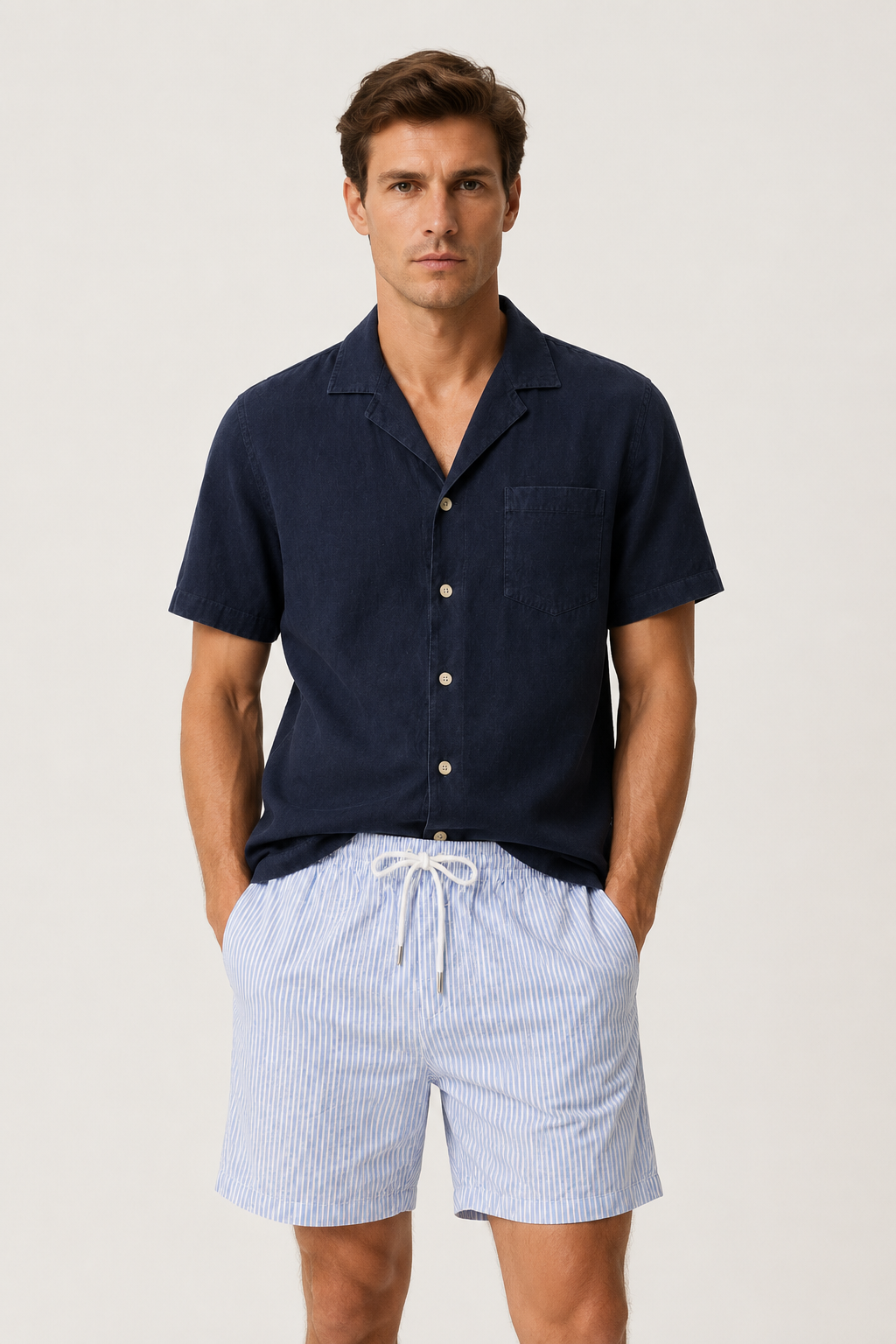 Toulon Short Weiß/Blau