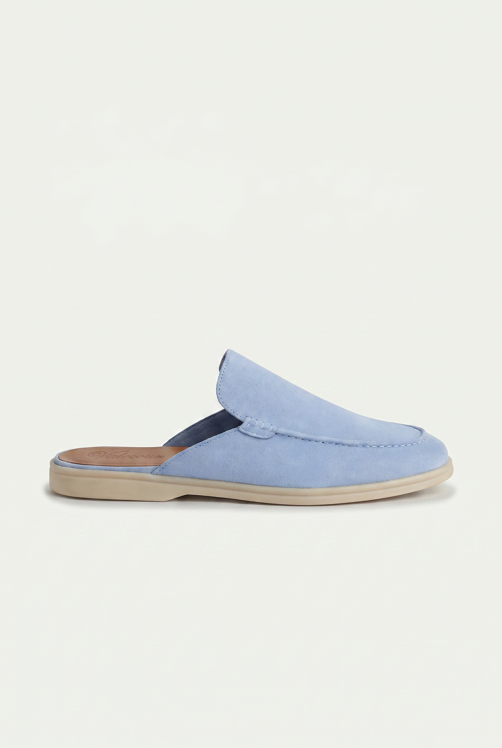 Ancestral Suede Pantolette Hellblau