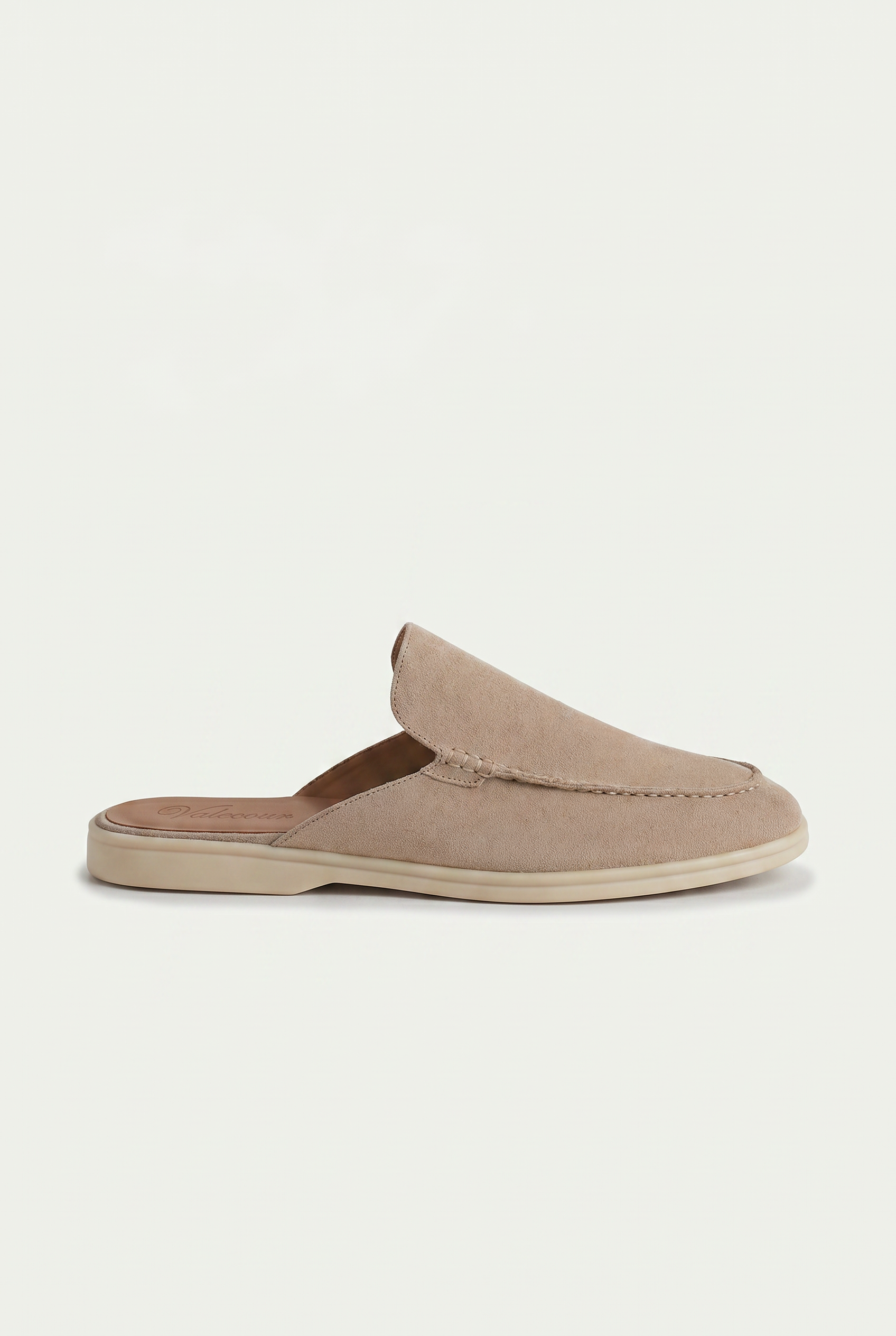 Ancestral Suede Mule Hellgrau