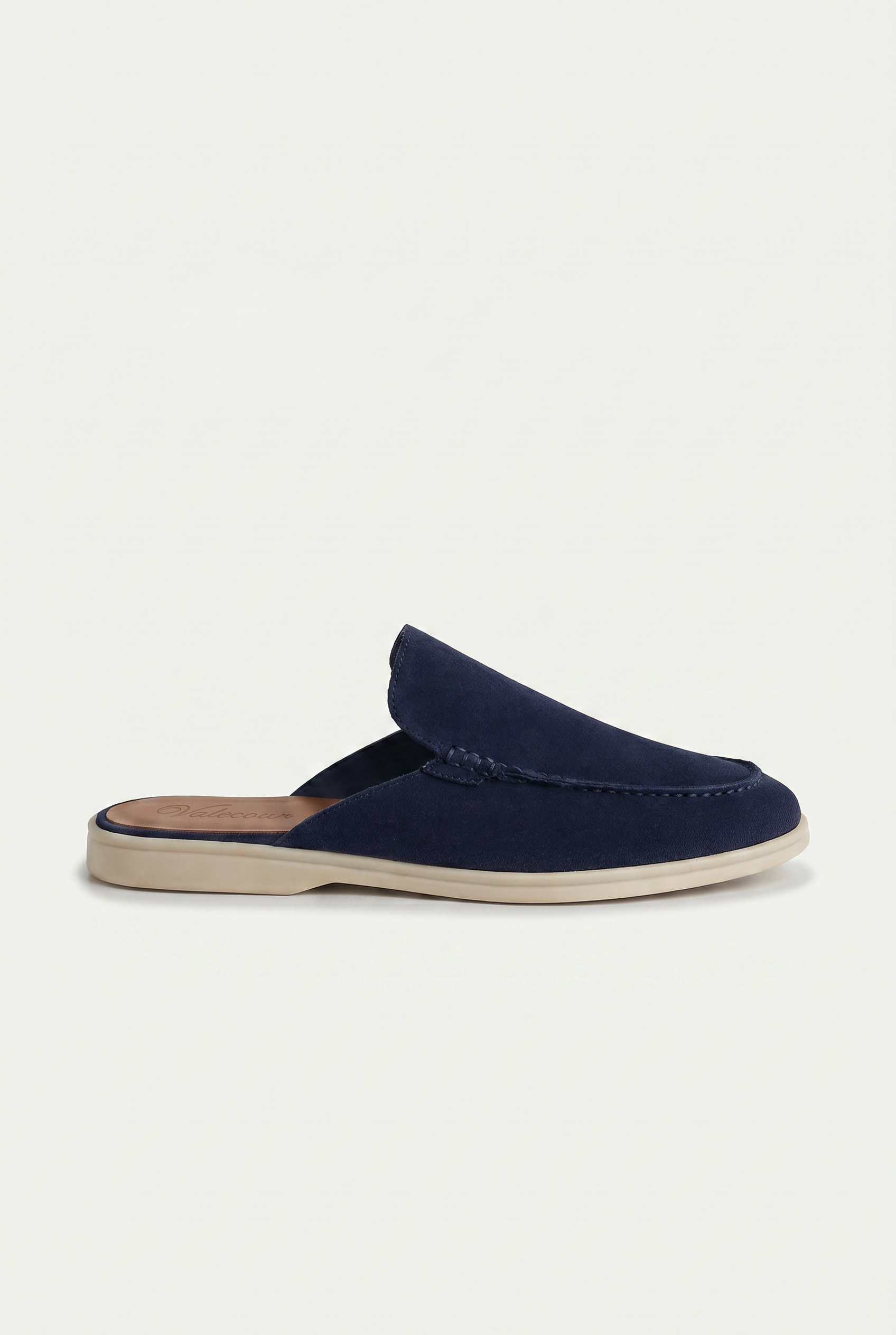 Ancestral Suede Mule Marineblau