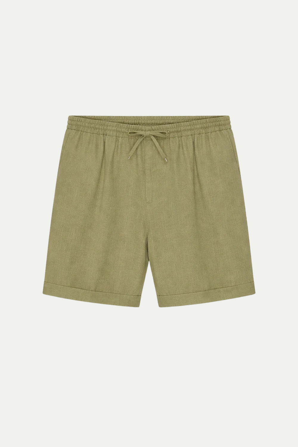 Olive Linen Bayside Shorts
