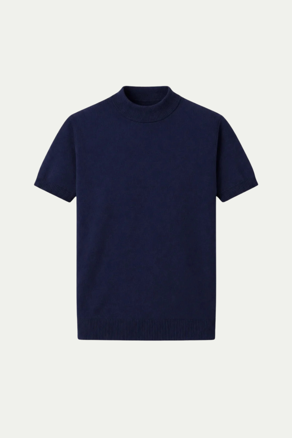 Azure Strick-T-Shirt Navy