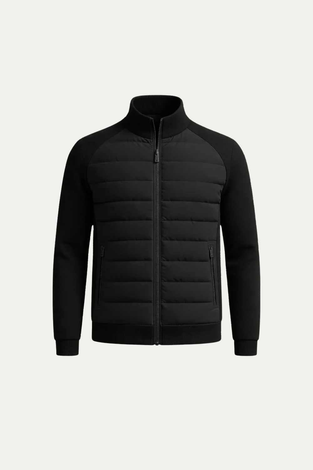 Essenzielle Hybridjacke Schwarz