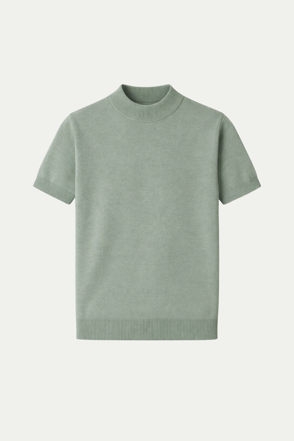 Azure Strick-T-Shirt Salbeigrün