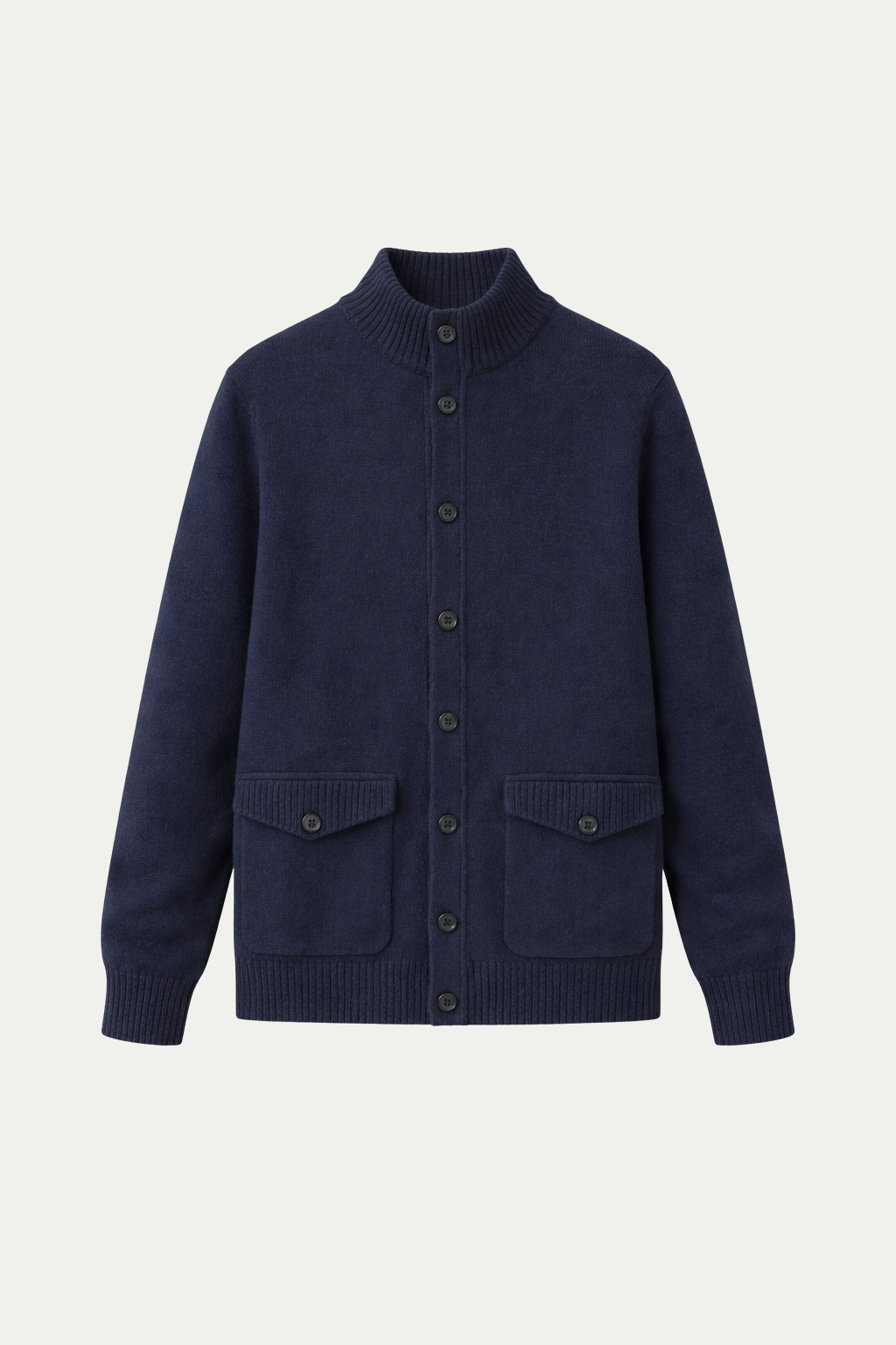 Strickjacke mit Knöpfen, Marineblau