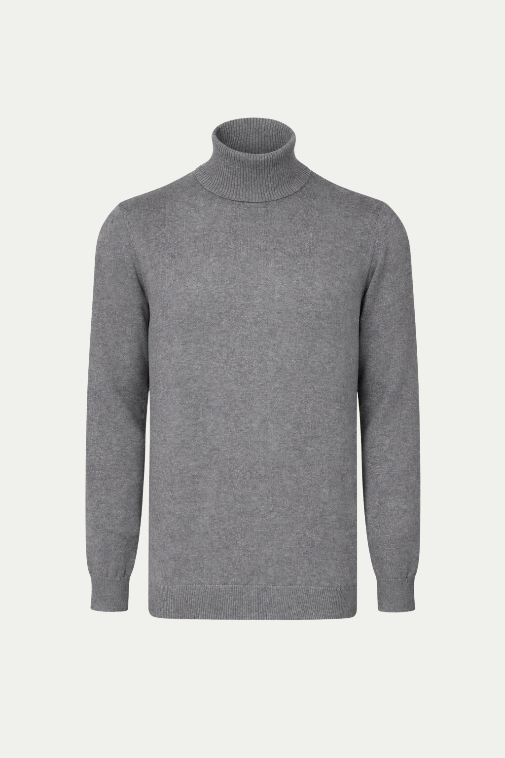 Zeitloser Rollkragenpullover Grau