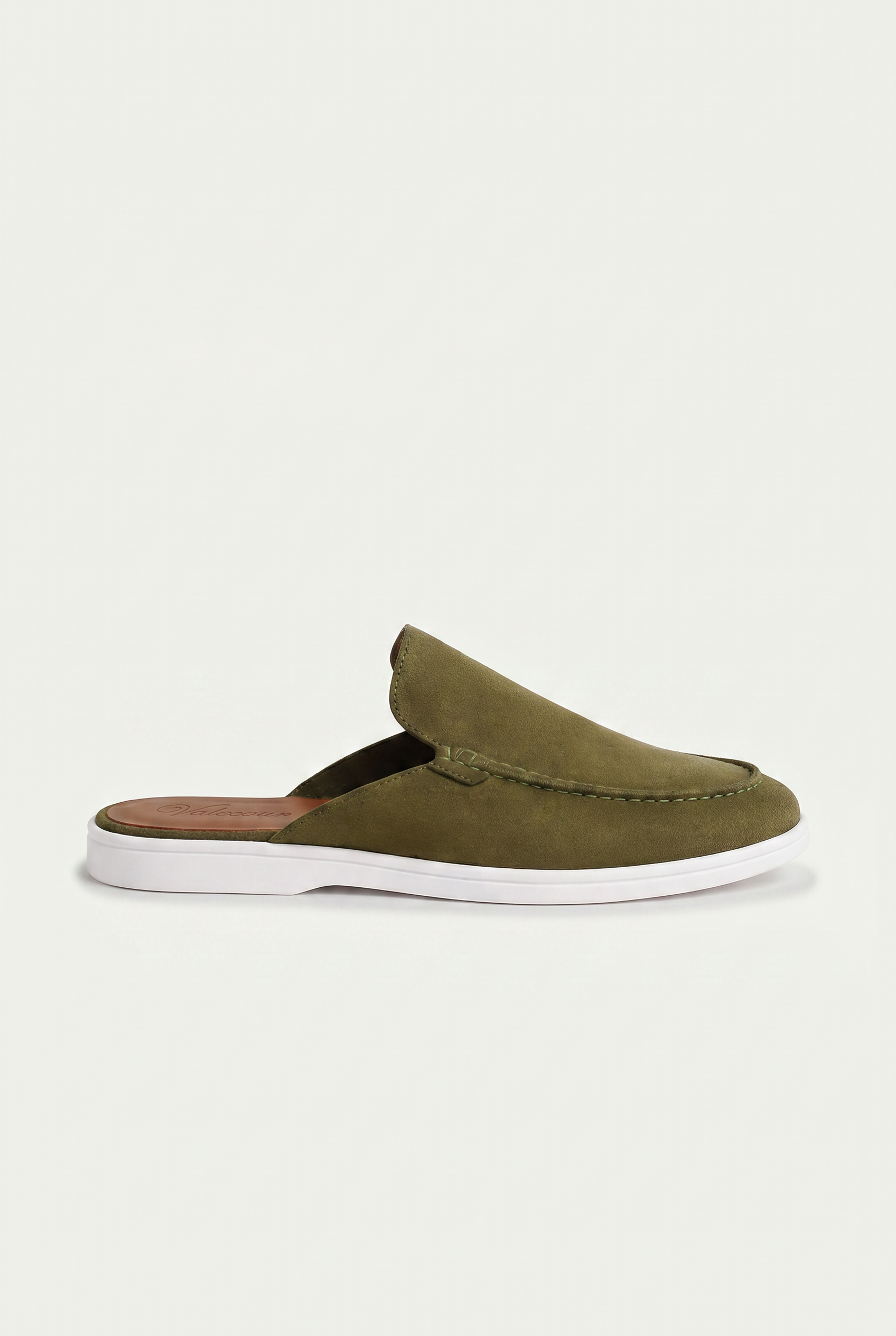 Slipper "Ancestral Suede Mule" in Salbeigrün