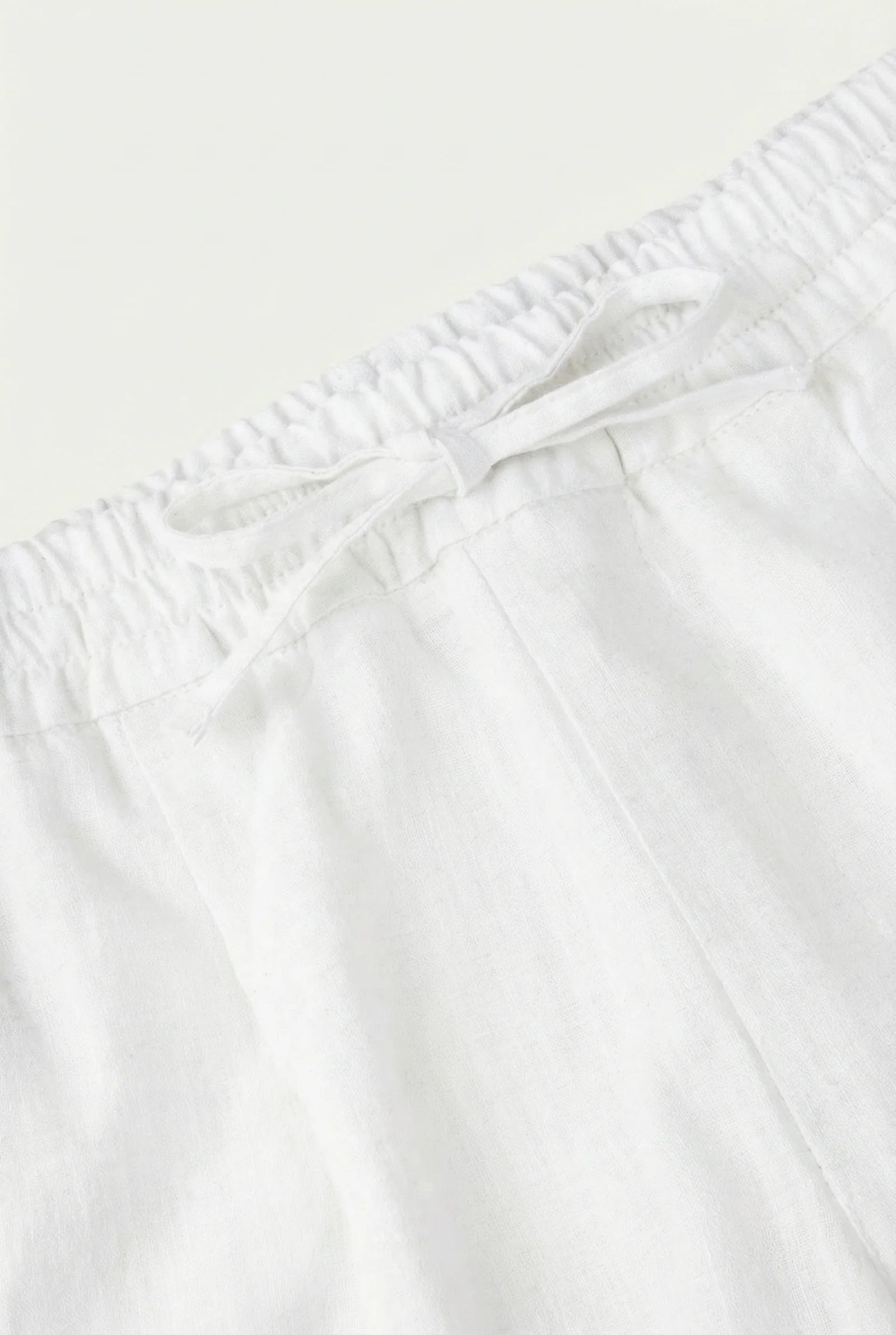 Weiße Bayside-Shorts aus Leinen