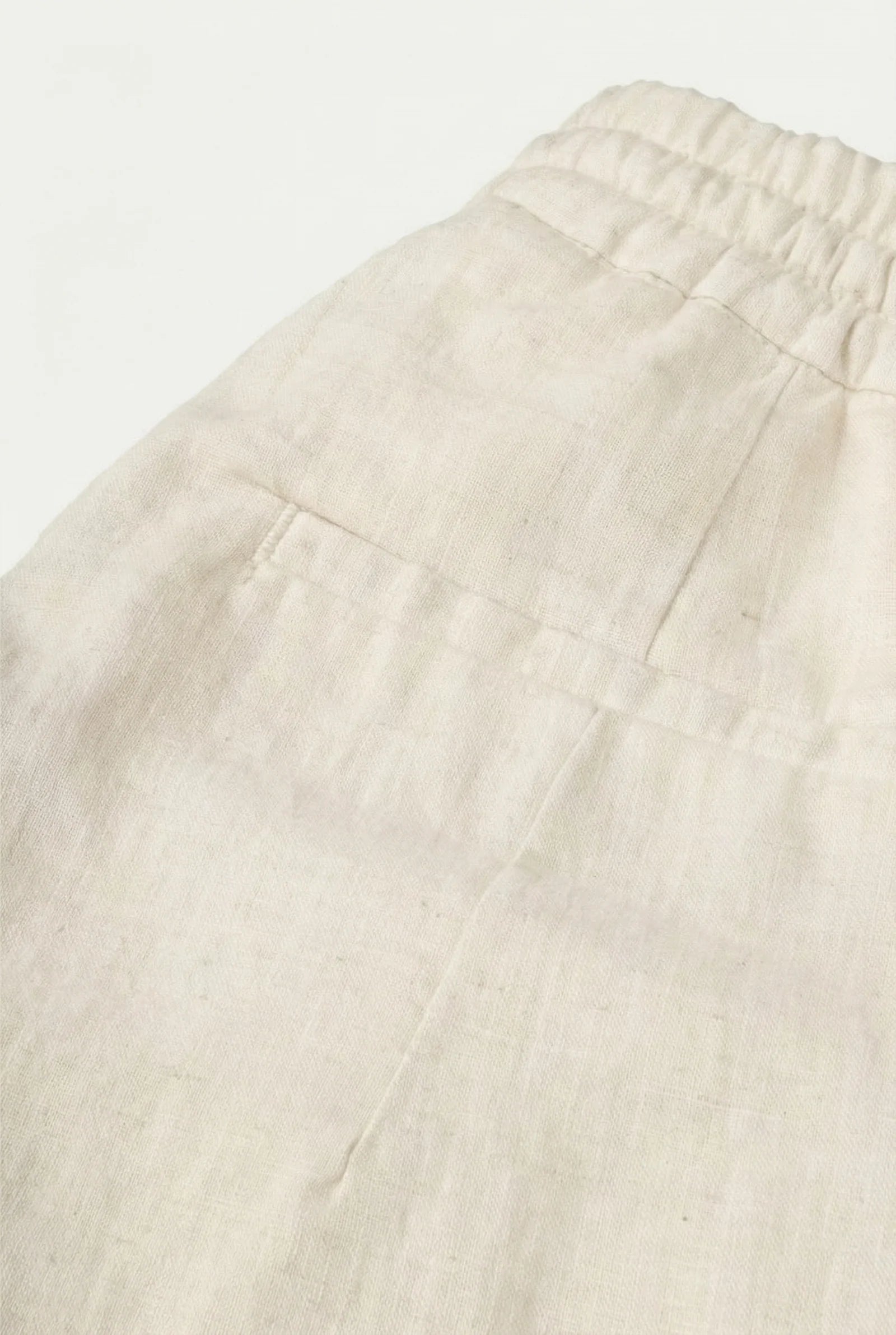 Beige Linen Bayside Shorts