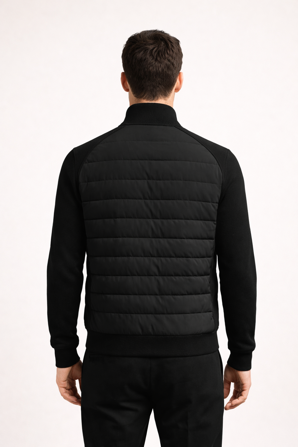 Essenzielle Hybridjacke Schwarz